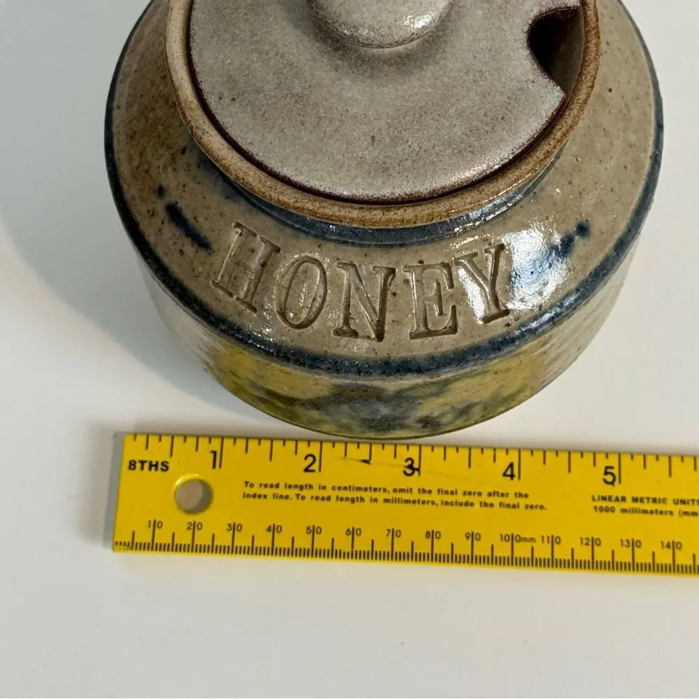 Cedar Swamp Stoneware Co Honey Pot Jar Handmade Pottery